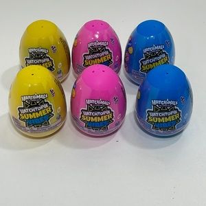 Hatchimals Hatchtopia Summer Vibes 2 Yellow, 2 Pink, & 2 Blue, Lot of 6